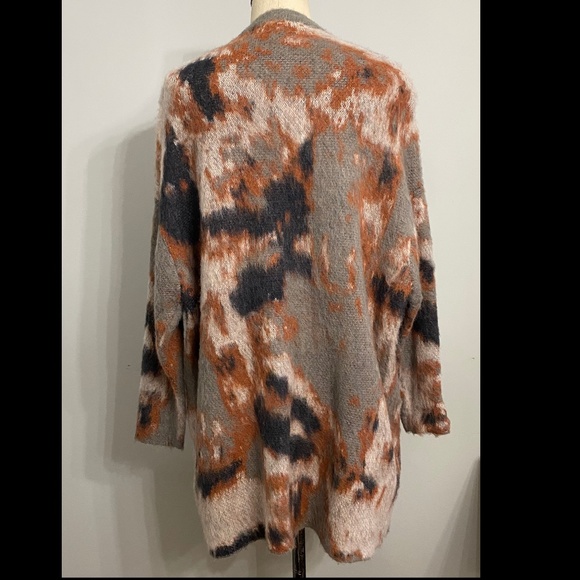 SELECTED FEMME LONG SLEEVE WOOL/MOHAIR KNIT CARDIGAN - Picture 3 of 5